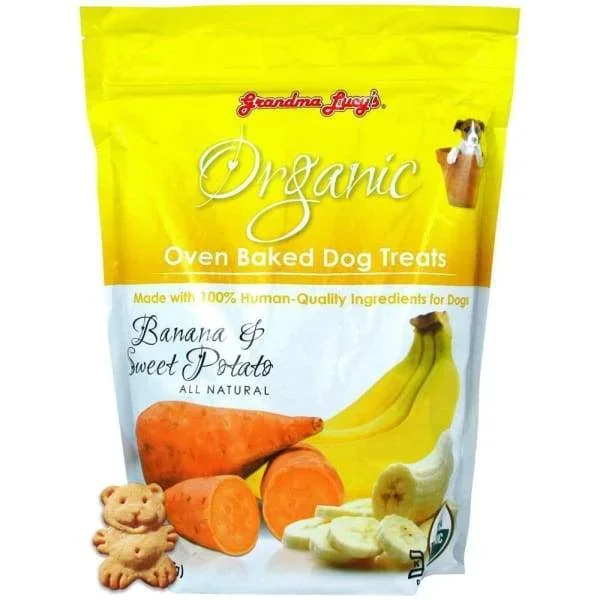 [10% OFF] Grandma Lucy’s Organic Banana & Sweet Potato Oven Baked Dog Treats 14oz