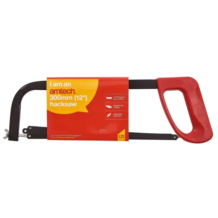 12″ Hacksaw with 3 Blades