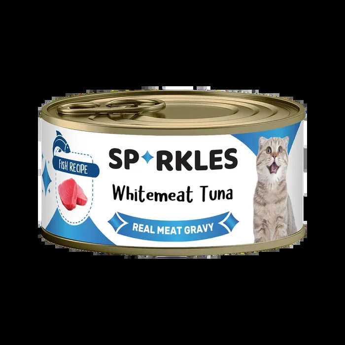 [1ctn=24cans] Sparkles Colours Whitemeat Tuna Canned Cat Food (70g x 24)