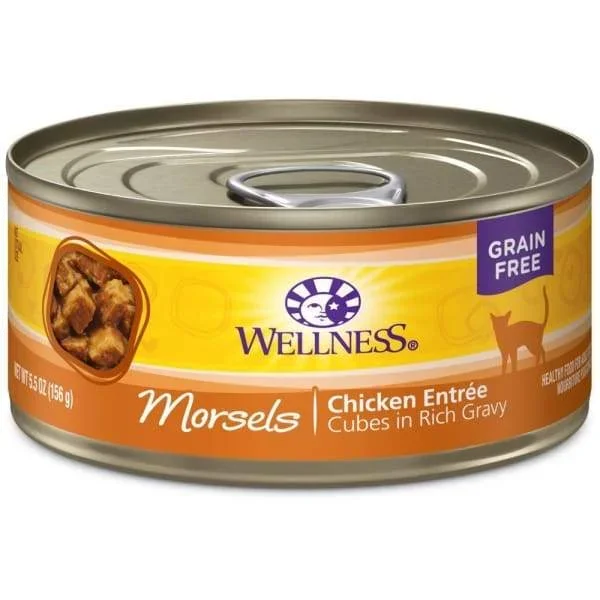 [20% OFF] Wellness Complete Health Morsels Cubed Chicken Entree Canned Cat Food 156g