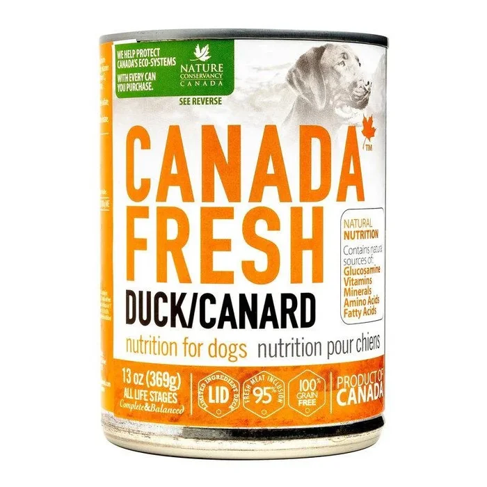 25% OFF: Canada Fresh Duck Grain-Free Canned Dog Food 369g