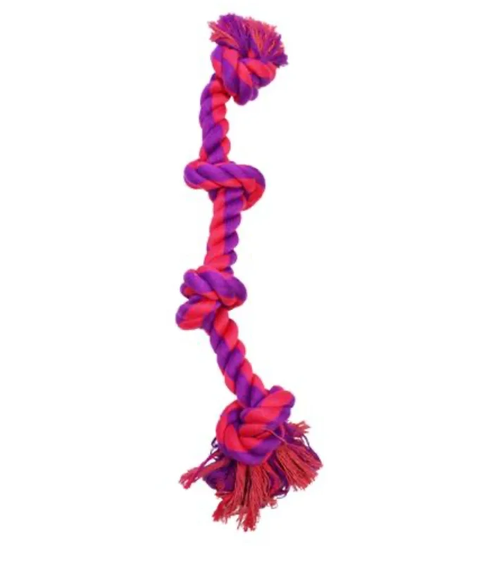 4 Knot Bone Purple / Magenta 20″ Dog Toy