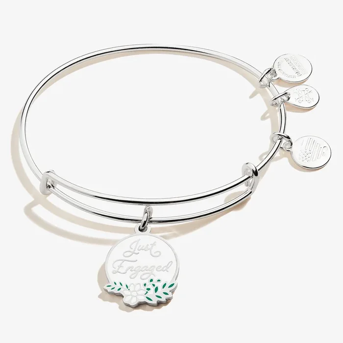 ‘Just Engaged’ Charm Bangle