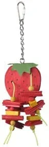 A&E Cage Happy Beaks Strawberry Bird Toy – 11 X 4 In