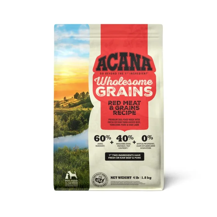 Acana Wholesome Grains – Red Meat Dog Food 4 lb