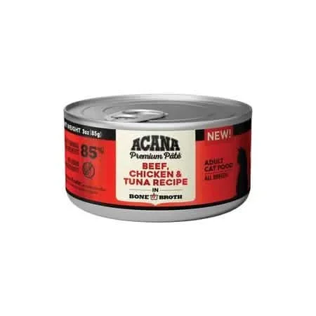Acana 优质骨汤牛肉、鸡肉和金枪鱼酱食谱
