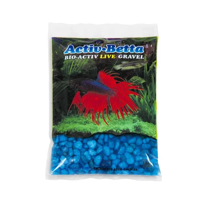 Activ-Betta Bio-Activ Live Betta Gravel Blue – 1 lb – 6 Count