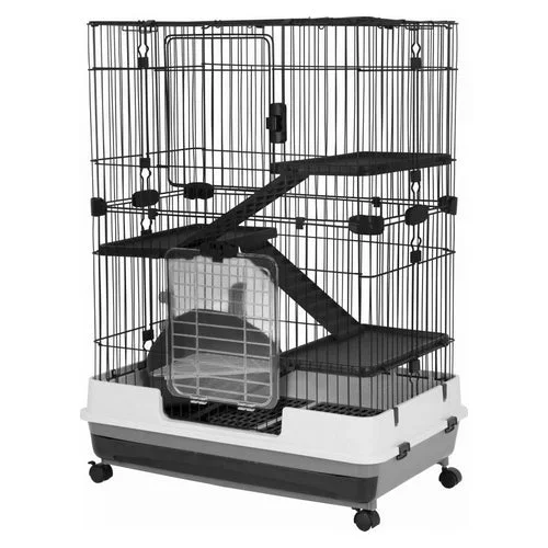 AE Cage Company Nibbles Deluxe 4 Level Small Animal Cage 39″L x 26″W x 43″H 1 count by A&E Cage Company