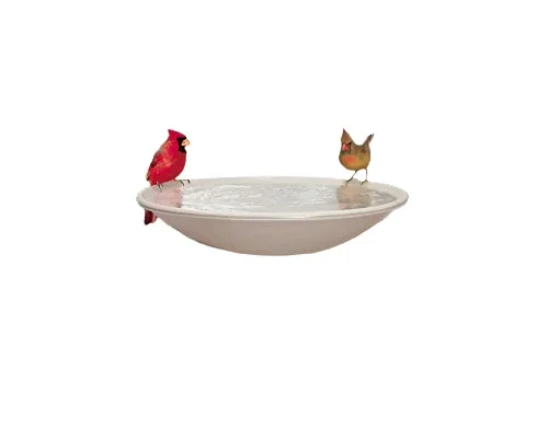 Allied Precision Heated Bird Bath with Ex-Tilt Deck Mount – Beige – 20 In – 150 Watt