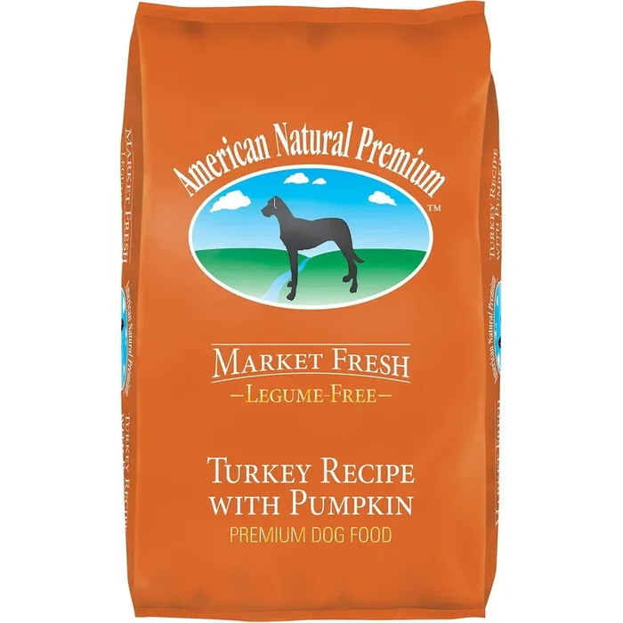 American Natural Market Fresh Legume Free Turkey with Pumpkin Dry Dog Food – 30 lb Bag