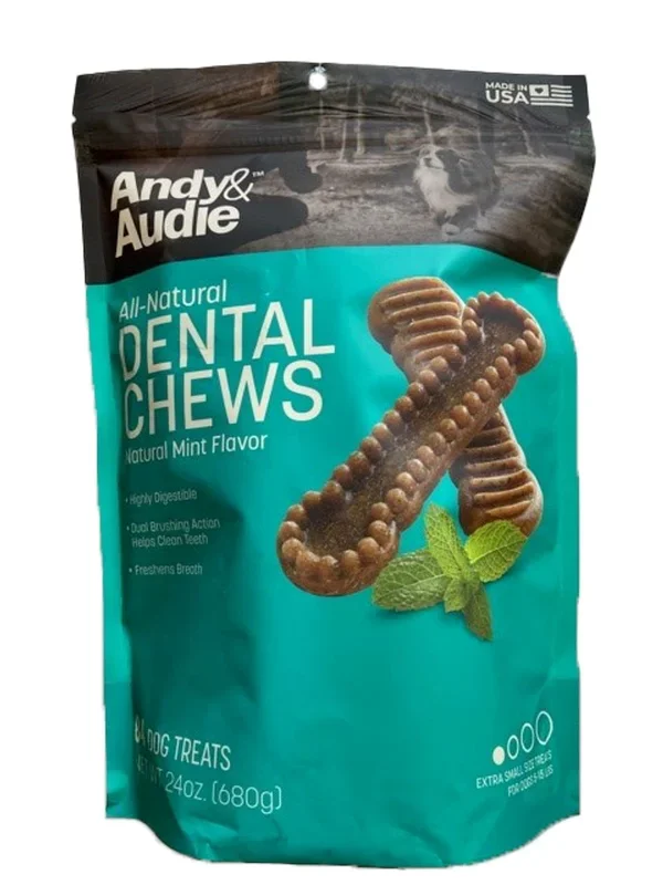 Andy & Audie Extra Small Dental Chews Dental Dog Chews – 24 Oz