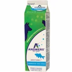 Answers Dog and Cat Frozen Addition Pet Food Fish Stock – 1 Quart