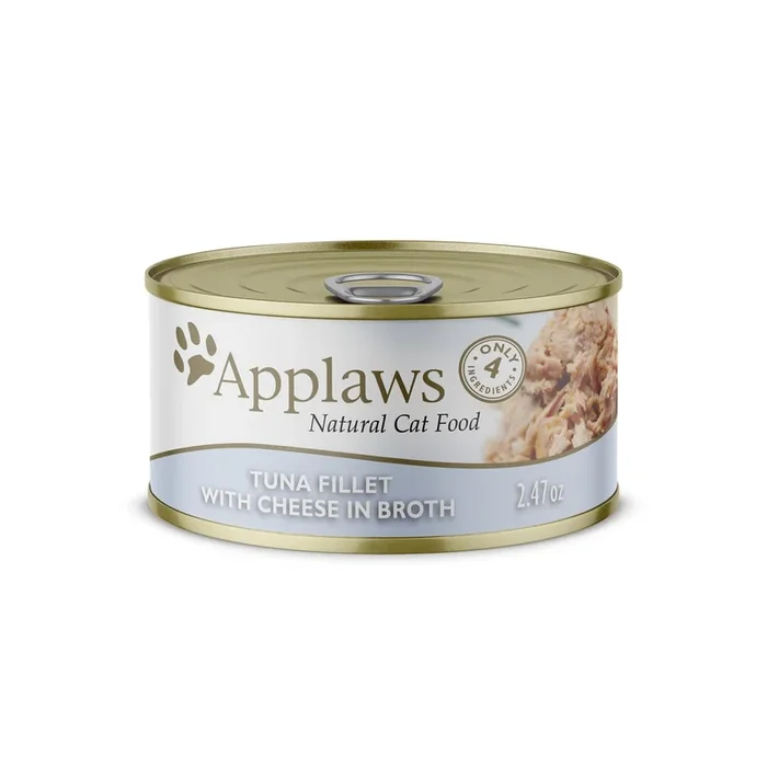 Applaws Tuna Filet and Cheese Canned Cat Food – 2.47 Oz – Case of 24