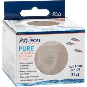 Aqueon PURE Live Beneficial Bacteria and Enzymes – 10 gal – 24 pk