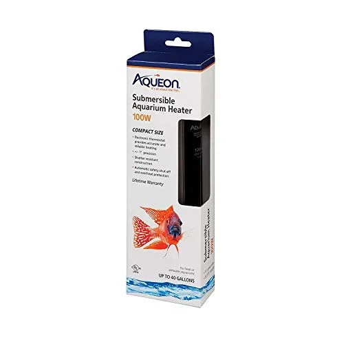 Aqueon Submersible Glass Aquarium Heater – 100 W