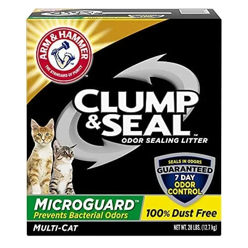 Arm & Hammer Clump & Seal Microguard Cat Litter – 28 Lbs