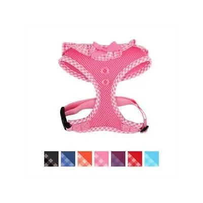 Arnés para perros Puppia Vivien A de color rosa, tamaño grande, para colocar sobre la cabeza