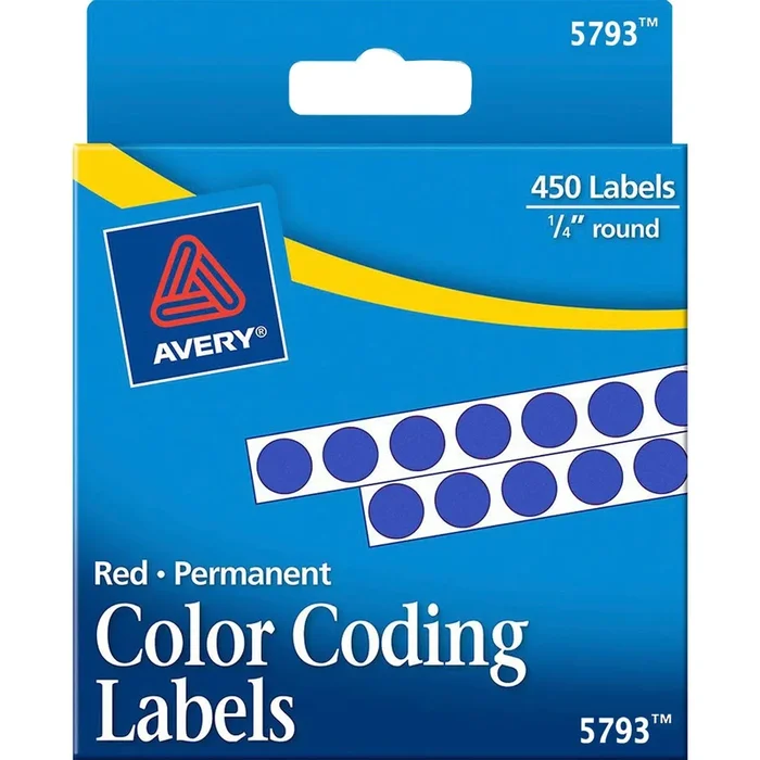 Avery® 1/4″ Color-Coding Labels – AVE05793