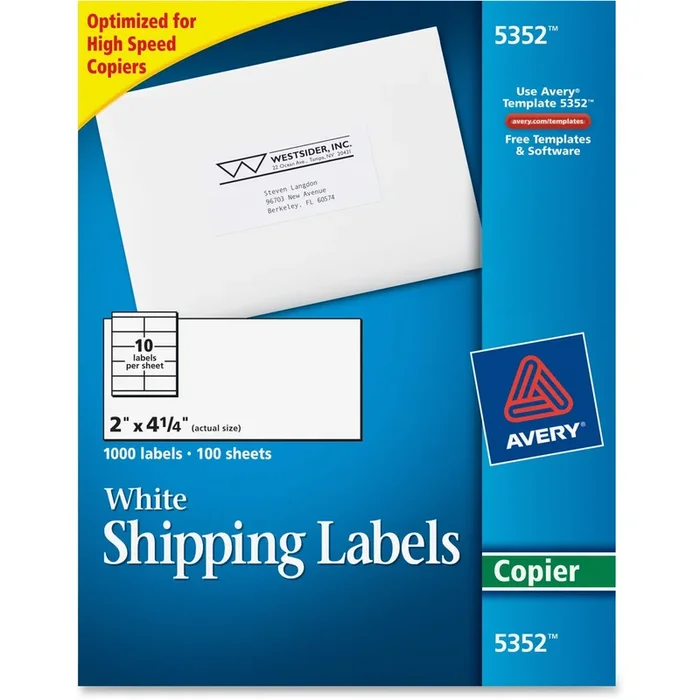 Avery® Shipping Label – AVE5352