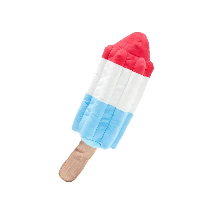 Bark Box Rocket Pupsicle Squeak and Plush Dog Toy