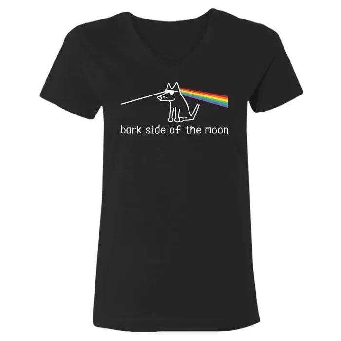 Bark Side Of The Moon – Ladies T-Shirt V-Neck