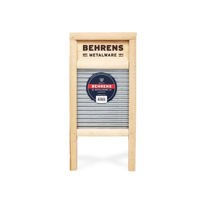 Behrens Double Faced Galvanized Steel Scrub Surface Washboard 14.5 L x 7.25 W in.