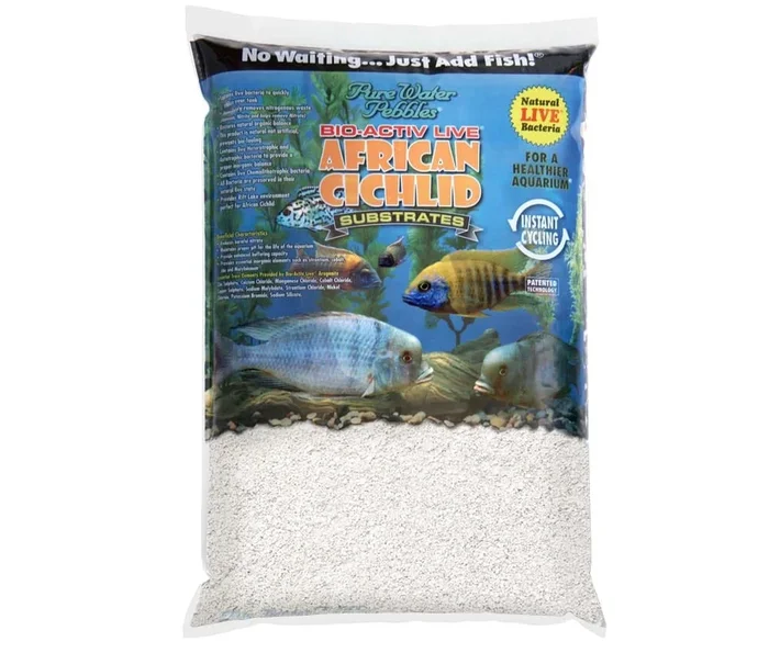 Bio-Activ Live Natural Cichlid Sand White – 20 lbs – 2 Count