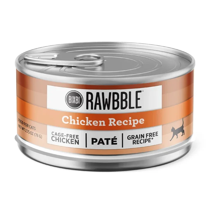 Bixbi Rawbble Chicken Pate Canned Cat Food – 2.75 Oz – Case of 24