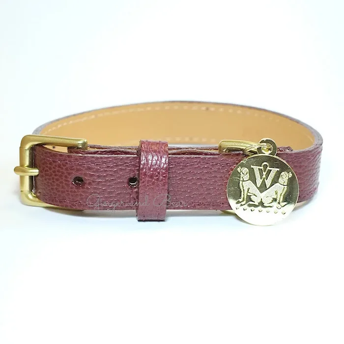 Bleecker Dog Collar – Oxblood