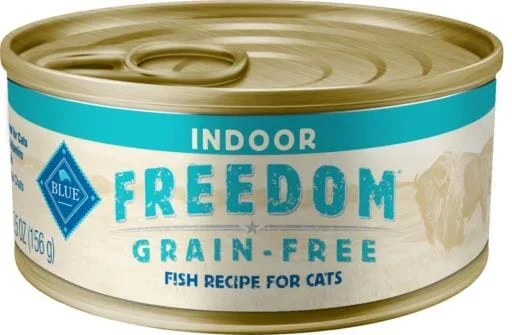 Blue Buffalo Freedom Indoor Fish Pate Canned Cat Food – 5.5 Oz – Case of 24