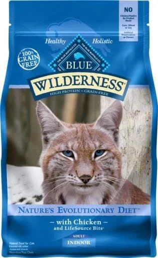 Blue Buffalo Wilderness Indoor Adult High-Protein Chicken Dry Cat Food