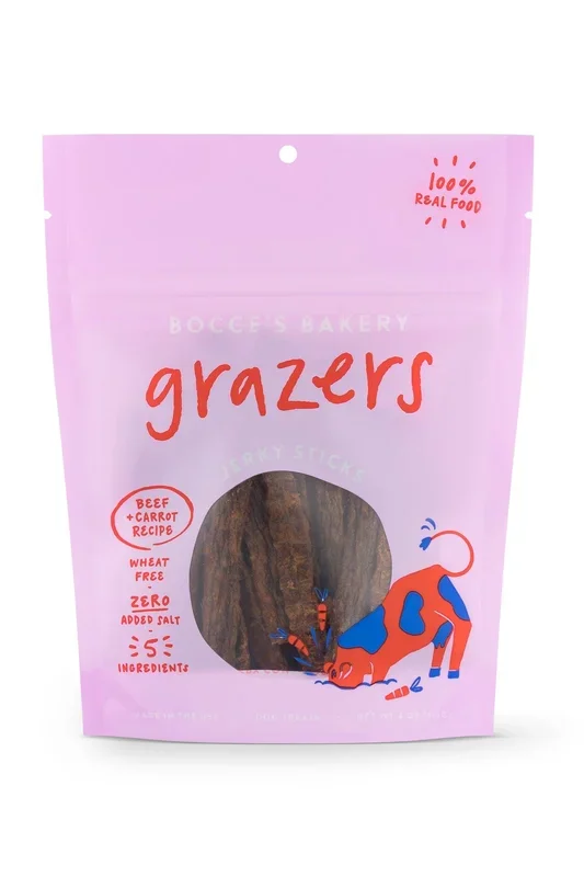 Bocce’s Grazers Beef Jerky Dog Treats