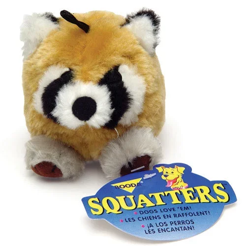 Booda Pet, Booda Squatter Dog Toy Raccoon, 1 Each/Medium