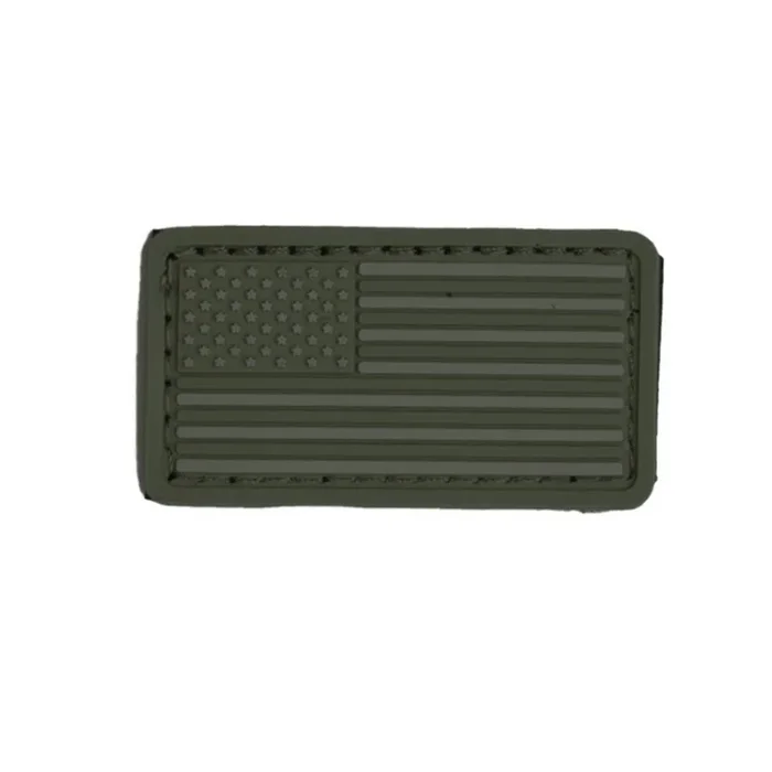 Boss Dog, Boss Dog Tactical Collar Patch, Green USA Flag, One Size