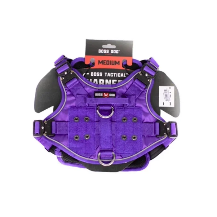 Boss Dog, Boss Dog Tactical Dog Harness, Purple, Medium