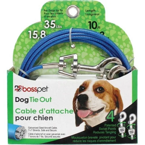 Boss Pet, Boss Pet Tie-Out Swivel Snap, 10 FT