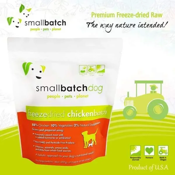 [BUNDLE DEAL] Smallbatch Chicken Slider Freeze Dried Dog Food 14oz