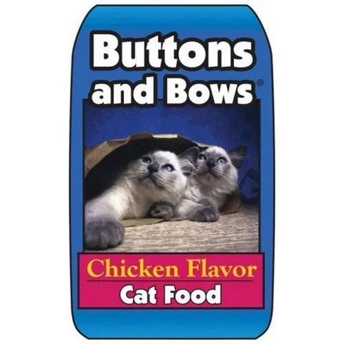 Buttons And Bows, Buttons And Bows Cat Food, 40 Lbs,Chicken