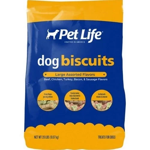 Buttons And Bows, Pet Life Dog Biscuits, Large-20 Lbs,Multi-Flavor