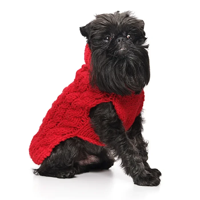 Cable Knit Sweater – Red