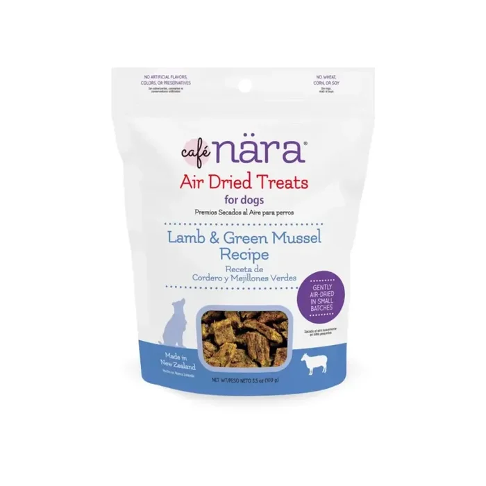 Cafe Nara Air Dried Lamb and Green Mussel Dog Treats 3.5 oz