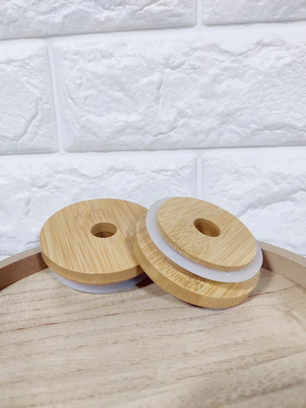 Can Glass Bamboo Lid