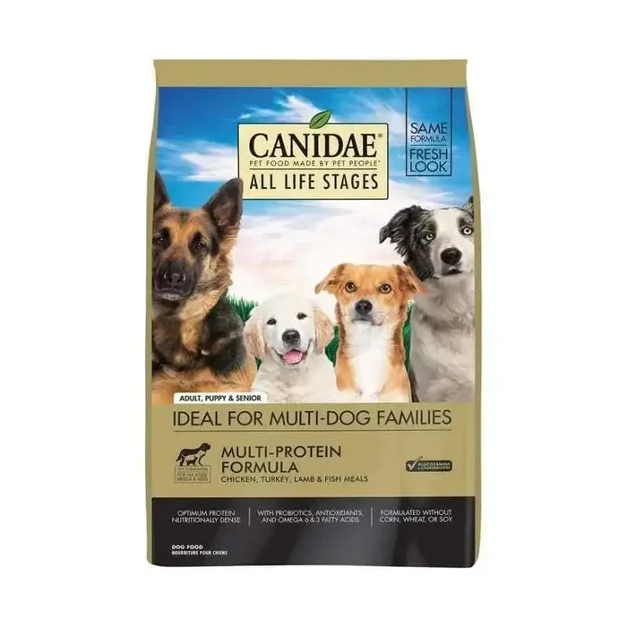 CANIDAE All Life Stages Multi-Protein Formula Dry Dog Food Chicken, Turkey, Lamb & Fish Meal