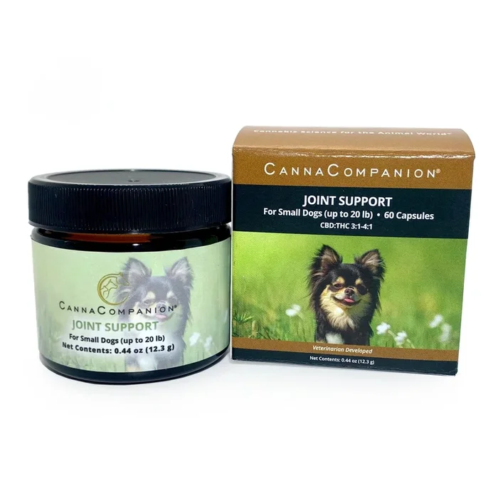 Canna Companion™ Hemp Supplement for Small Dogs – Joint/Regular Strength with additional CBDs for Joint Support