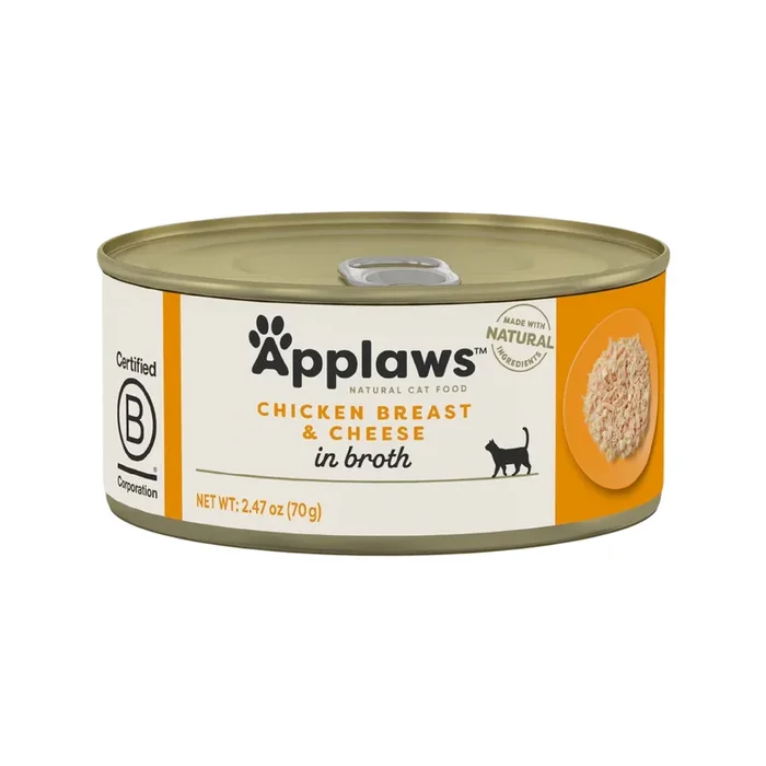 Canned Cat Treat – Chicken Breast & Cheese in Broth