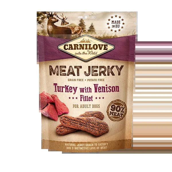 Carnilove Jerky Turkey with Venison Fillet 100g