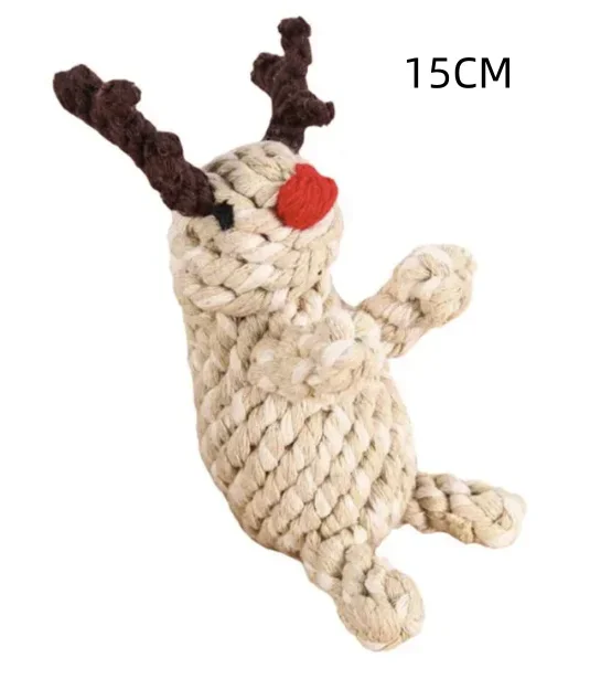 Cat & Dog Dental Cleaning Rope Toy (limited) – Reindeer?