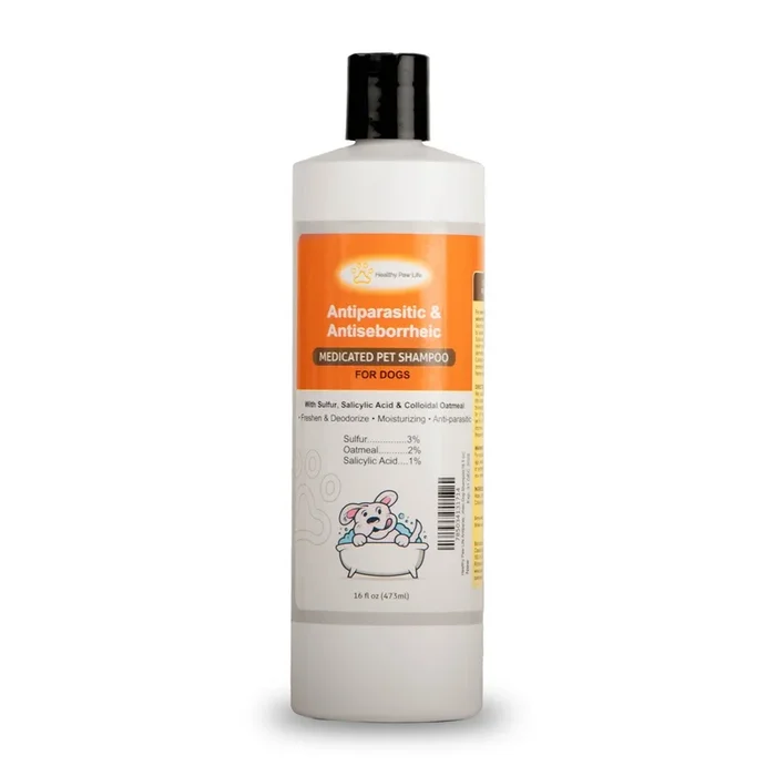 Champú con azufre, ácido salicílico y avena de Healthy Paw Life