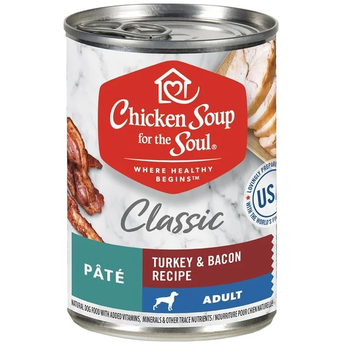 Chicken Soup for the Soul Turkey and Bacon Canned Dog Food – 13 Oz – Case of 12