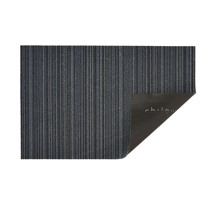 CHILEWICH TerraStrand® Microban® Tikar Pintu Jalur Kurus 46 x 71 sm, Biru
